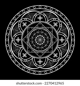 Abstract pattern on a black background