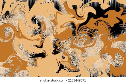 Abstract pattern on black. Vector Illustration.