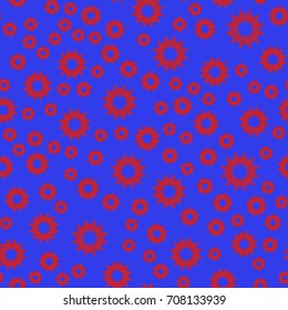 Abstract pattern on the blue background