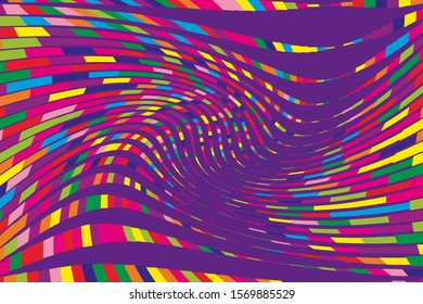 Abstract pattern on colorful backdrop. Ornate beautiful texture. Abstract colorful gradient. Graphic element. Modern pattern. Ornate fabric design. Geometric style. Line art poster on blue background