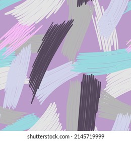 
Abstract pattern on colorful background. Multicolored doodles are drawn with a felt pen randomly. Vector drawing. Kid graphic. Abstract bright wallpaper.
