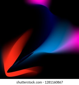 Abstract pattern on a dark background and red