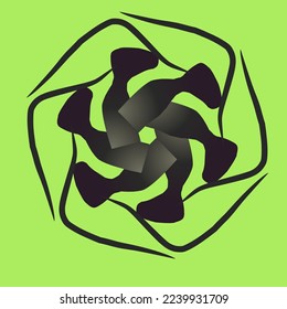 abstract pattern on green background