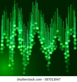 abstract pattern on a green background