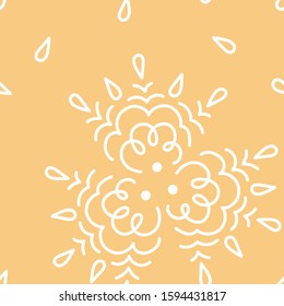 abstract pattern on pastel orange background