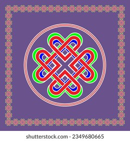 Abstract pattern on an purple background