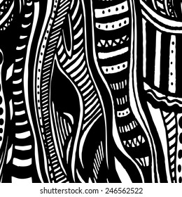 Abstract pattern on a topic people and the jungle