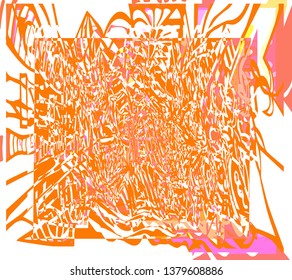 Abstract pattern in orange color