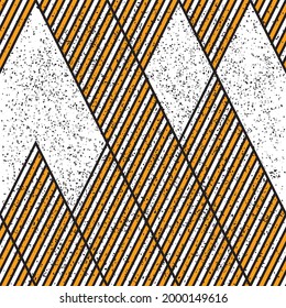 Abstract pattern with orange and white stripes. Seamless vector illustration eps 10.