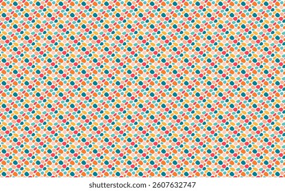 Abstract pattern with organic blob shapes in bold, vibrant colors
