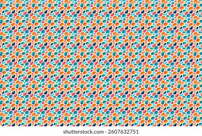 Abstract pattern with organic blob shapes in bold, vibrant colors