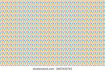 Abstract pattern with organic blob shapes in bold, vibrant colors