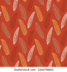 Patrón abstracto con formas orgánicas, plumas, textura natural. Fondo de manchas orgánicas. Patrón sin fisuras con pluma. Fondo vectorial de moda para portada, gráfico impreso, medios sociales.