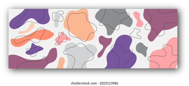 patrón abstracto de formas orgánicas en colores modernos para texturas, textiles y orígenes simples. Estilo plano