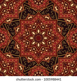 Abstract pattern. Oriental colorful background. Template for textile, carpet, shawl.