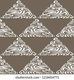 Abstract Pattern in Oriental Style Bright pattern of flowing lines The idea of packaging, tiles, wallpaper, textiles Handmade