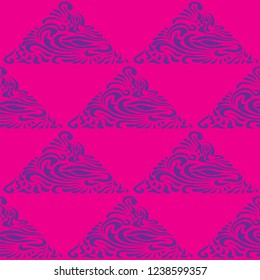 Abstract Pattern in Oriental Style Elegant pattern of flowing lines The unusual idea of packaging, tiles, wallpaper, textiles Handmade