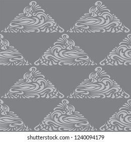 Abstract Pattern in Oriental Style. Memorable pattern from flowing lines. The idea of packaging, tiles, wallpaper, textiles. Handmade.