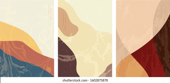 Abstract pattern with painting bush background vector.
