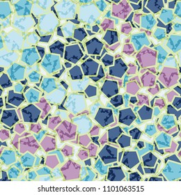 Abstract pattern. Pentagons. A colored mishmash. Camouflage for a good mood. Five-pointed stars.