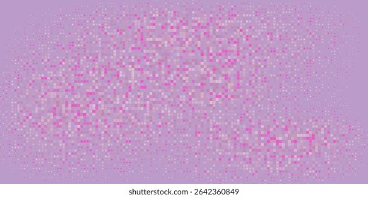 Patrón Abstractas de Elementos pixelados rosados y púrpuras sobre un fondo suave
