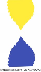 abstract, pattern, plant leaves that have two different colors