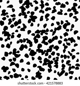 Abstract pattern with polka dot. Seamless pattern. Rough brush stroke. Hand drawn dot background.