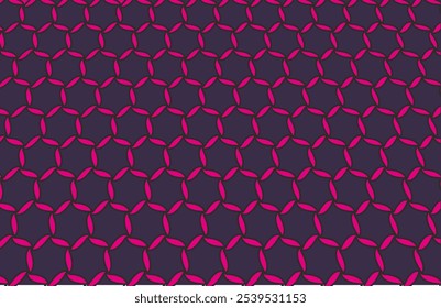 Abstract pattern of polygon shape in chain