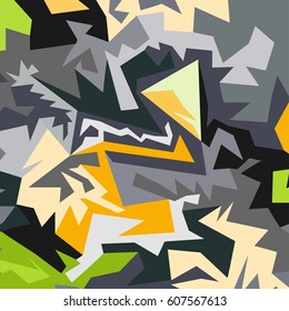 Abstract pattern of polygons vector illustration