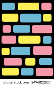 Abstract pattern. Postcard with pattern. Figured pattern. Spots. Squares