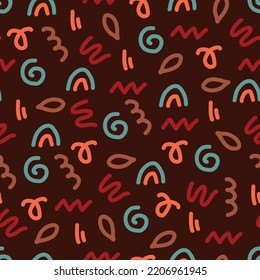 Abstract pattern for printing on paper, ceramics and fabrics and clothes