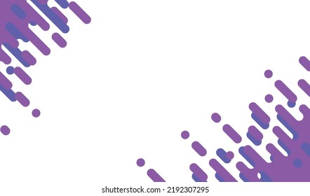 Abstract pattern purple blue Rounded Lines Halftone Transition. on white background , vertical rounded stripes. 