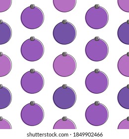 Abstract pattern, purple christmas balls