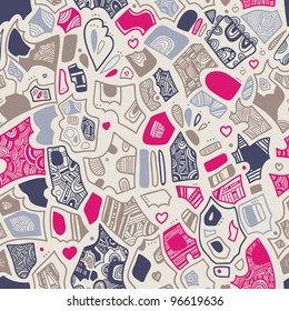 abstract pattern with puzzle pieces