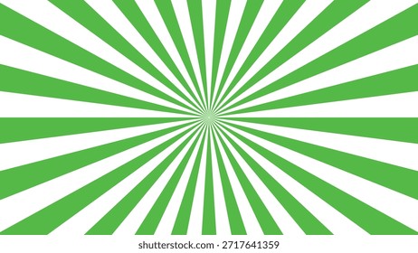 Un patrón abstracto de fondo de rayas verdes y blancas radiantes