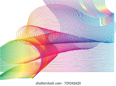 Abstract pattern rainbow color line background,EPS10