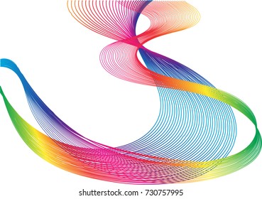 Abstract pattern rainbow color line background,EPS10