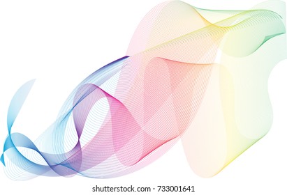 Abstract pattern rainbow color line background,EPS10