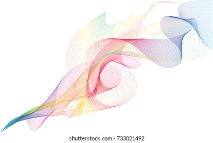 Abstract pattern rainbow line color background,EPS10