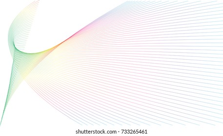 Abstract pattern rainbow line color background,EPS10