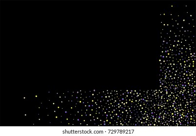 Abstract pattern of random falling multicolored confetti circles. Luxurious festive New Year background. Multicolored shiny abstract texture. Element of design. Vector illustration, EPS 10.