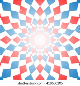 Abstract Pattern with rectangle from Center background, Vector illustration