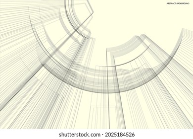 abstract pattern of rectangles and lines. drawing is left in outline, for better editing and design options