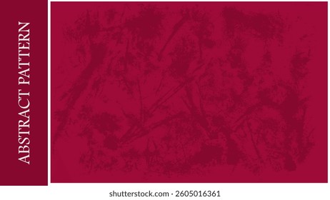Abstract Pattern in red with curved shapes, waves, irregular lines. Abstract background, graphic resource, design.