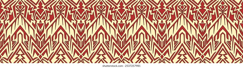 abstract pattern red devil lines seamless pattern tattoo