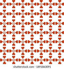 abstract pattern with red hearts, vector background. Design element for wallpapers, wedding invitations, birthday card, scrapbooking, fabric print etc.