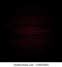 Abstract pattern of red lines on a black background. Empty grunge template texture for your design.