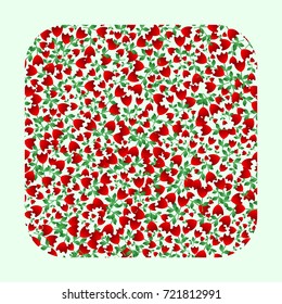 abstract pattern of red tulips