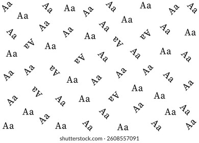 Abstract Pattern of Repeated Aa Letters.