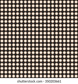 Abstract pattern of repeated identical circles.  Vector illustration.